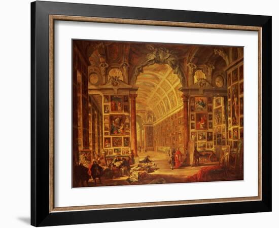 Interior View of the Colonna Gallery, Rome-Giovanni Paolo Pannini-Framed Giclee Print