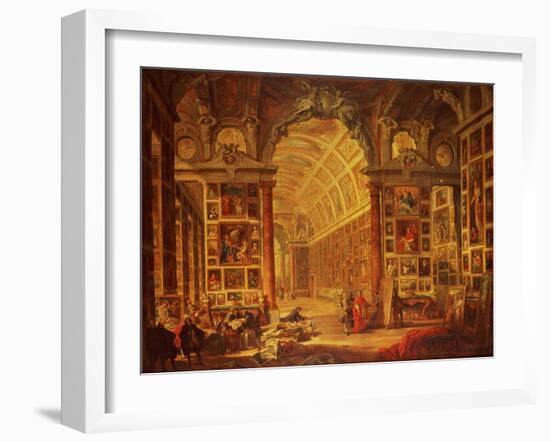 Interior View of the Colonna Gallery, Rome-Giovanni Paolo Pannini-Framed Giclee Print