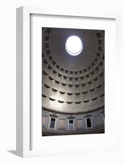 Interior View of the Cupola Inside the Pantheon, Piazza Della Rotonda, Rome, Lazio, Italy-Stuart Black-Framed Photographic Print