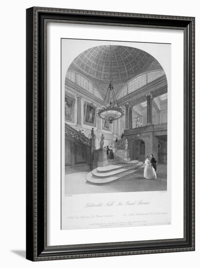 Interior View of the Goldsmiths' Hall Showing the Grand Staircase, City of London, 1840-Harden Sidney Melville-Framed Giclee Print