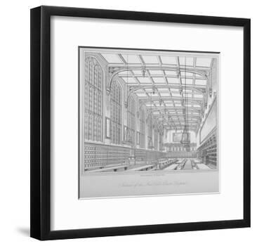 Interior View of the Hall, Christ's Hospital, City of London, 1833-Henry Shaw-Framed Giclee Print