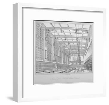 Interior View of the Hall, Christ's Hospital, City of London, 1833-Henry Shaw-Framed Giclee Print