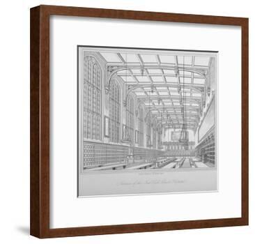 Interior View of the Hall, Christ's Hospital, City of London, 1833-Henry Shaw-Framed Giclee Print