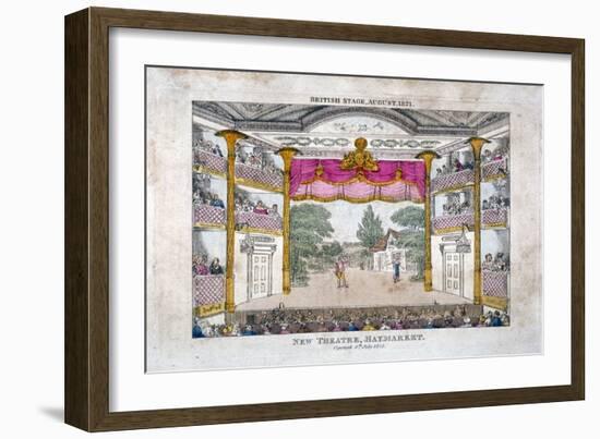 Interior view of the Haymarket Theatre, Westminster, London, 1821-Anon-Framed Giclee Print