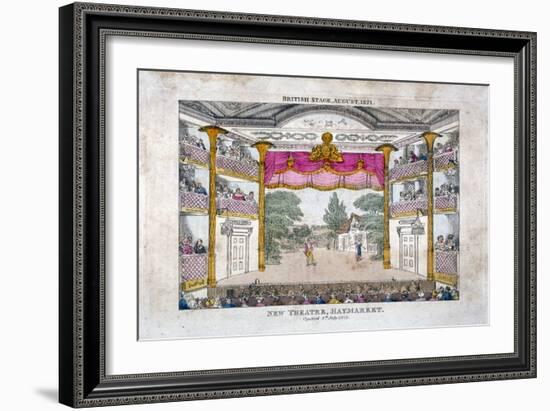 Interior view of the Haymarket Theatre, Westminster, London, 1821-Anon-Framed Giclee Print
