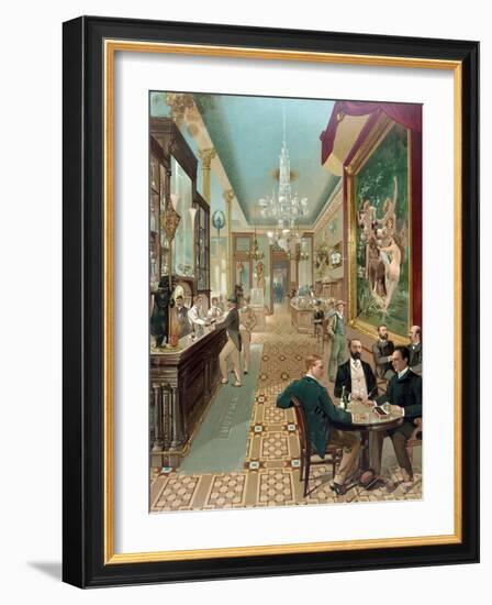 Interior View of the Hoffman House Bar-null-Framed Giclee Print