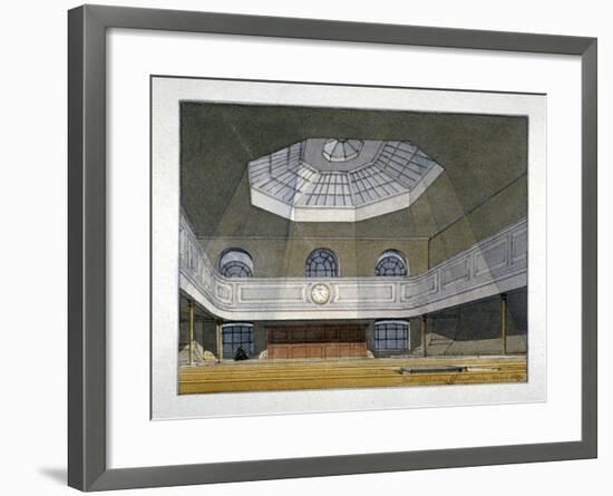 Interior View of the King's Weigh House, Eastcheap, City of London, 1819-Robert Blemmell Schnebbelie-Framed Giclee Print
