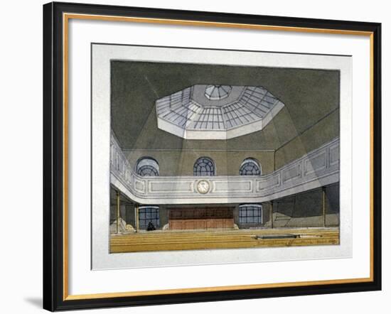 Interior View of the King's Weigh House, Eastcheap, City of London, 1819-Robert Blemmell Schnebbelie-Framed Giclee Print