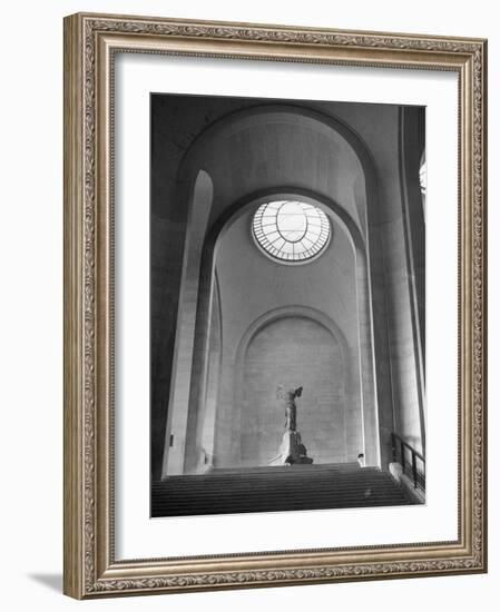 Interior View of the Louvre Museum-Ed Clark-Framed Photographic Print