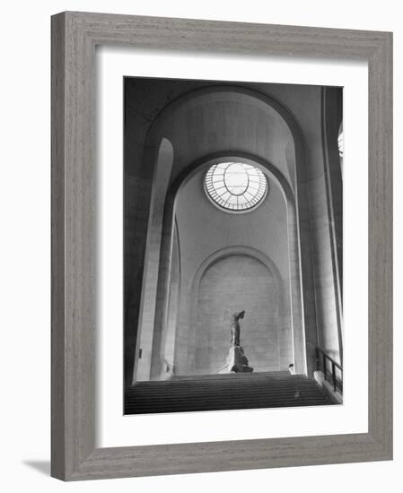 Interior View of the Louvre Museum-Ed Clark-Framed Photographic Print