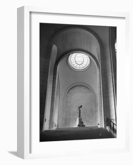 Interior View of the Louvre Museum-Ed Clark-Framed Photographic Print
