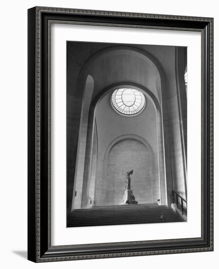 Interior View of the Louvre Museum-Ed Clark-Framed Photographic Print