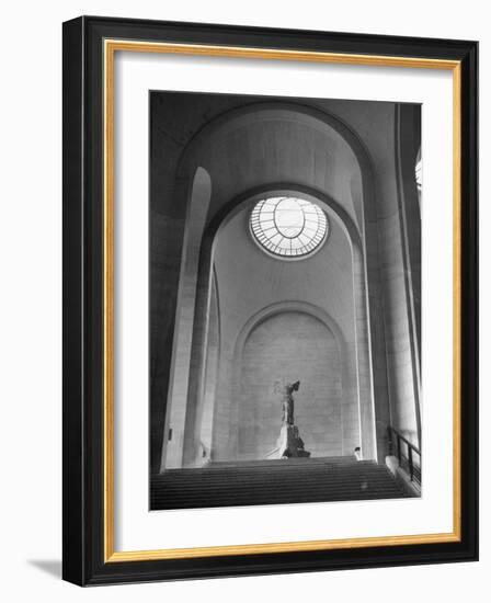 Interior View of the Louvre Museum-Ed Clark-Framed Photographic Print