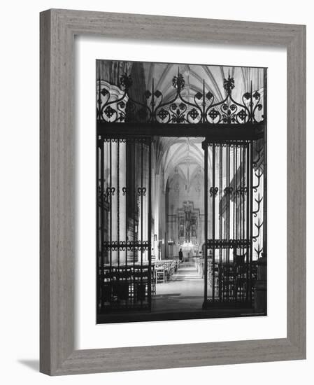 Interior View of the National Cathedral-Andreas Feininger-Framed Photographic Print