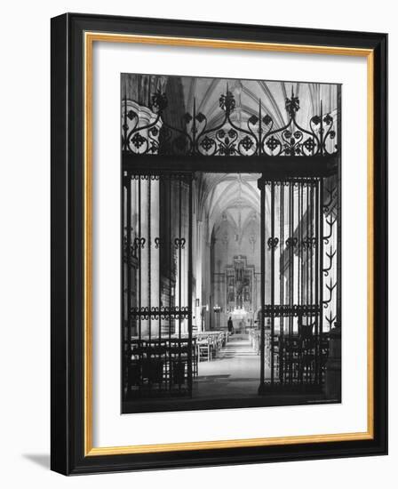 Interior View of the National Cathedral-Andreas Feininger-Framed Photographic Print