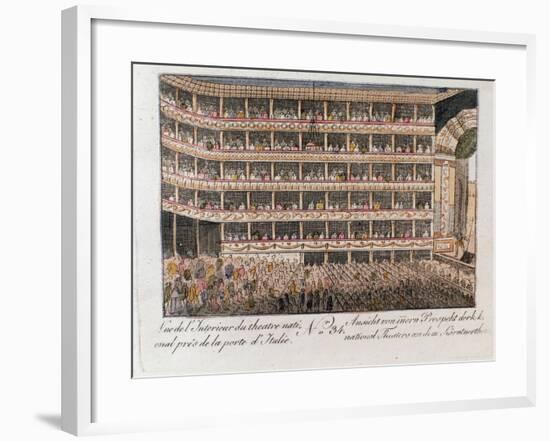 Interior View of the National Theater, Vienna-null-Framed Giclee Print