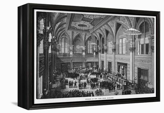 Interior View of the New New York Stock Exchange-null-Framed Premier Image Canvas