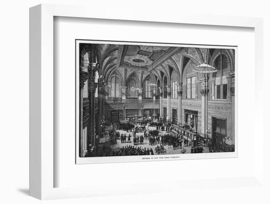 Interior View of the New New York Stock Exchange-null-Framed Photographic Print