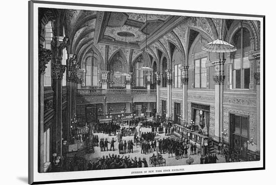Interior View of the New New York Stock Exchange-null-Mounted Photographic Print