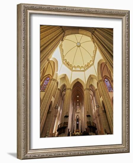 Interior view of the Sao Paulo See Metropolitan Cathedral, Praca da Se, City of Sao Paulo, State of-Karol Kozlowski-Framed Photographic Print