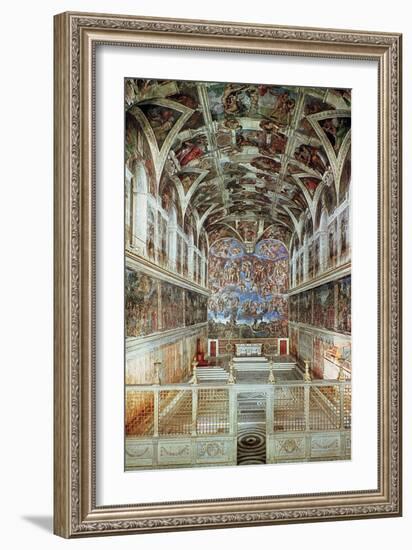 Interior View of the Sistine Chapel-Italian School-Framed Giclee Print