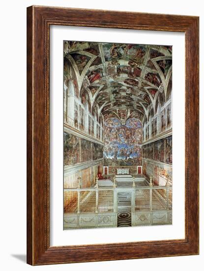 Interior View of the Sistine Chapel-Italian School-Framed Giclee Print