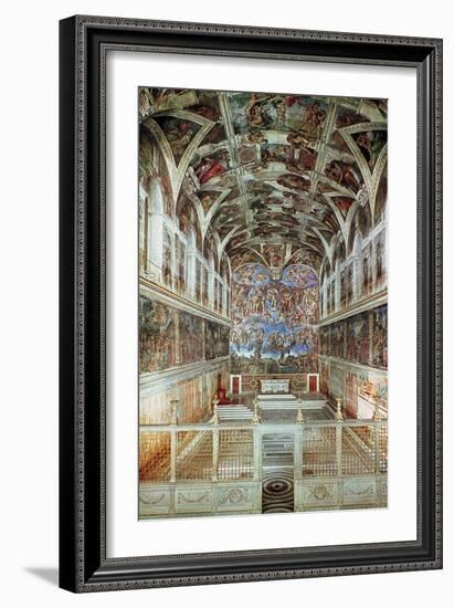 Interior View of the Sistine Chapel-Italian School-Framed Giclee Print