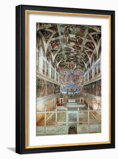 Interior View of the Sistine Chapel-Italian School-Framed Giclee Print