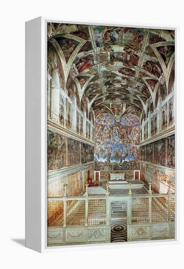 Interior View of the Sistine Chapel-Italian School-Framed Premier Image Canvas