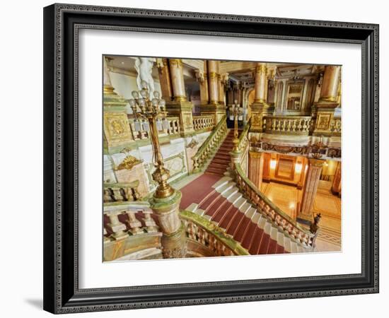 Interior view of the Theatro Municipal, Rio de Janeiro, Brazil, South America-Karol Kozlowski-Framed Photographic Print