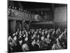 Interior View of Theater, with Audience Watching a Production at the Grand Guignol Theater-null-Mounted Photographic Print