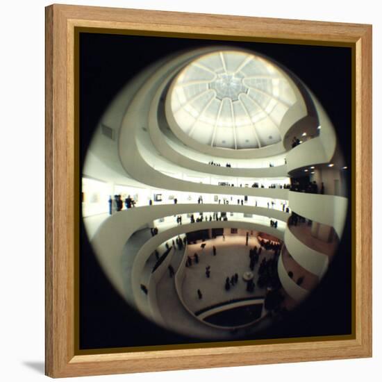 Interior Views of the Frank Lloyd Wright Designed, Solomon R. Guggenheim Museum-Dmitri Kessel-Framed Premier Image Canvas