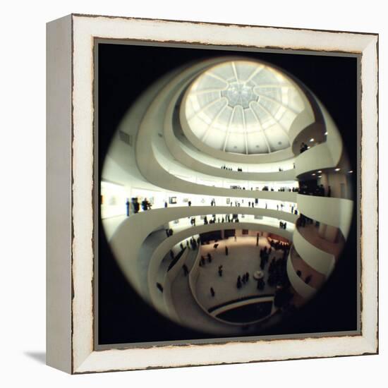 Interior Views of the Frank Lloyd Wright Designed, Solomon R. Guggenheim Museum-Dmitri Kessel-Framed Premier Image Canvas