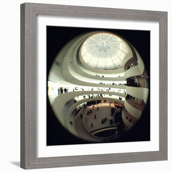 Interior Views of the Frank Lloyd Wright Designed, Solomon R. Guggenheim Museum-Dmitri Kessel-Framed Photographic Print