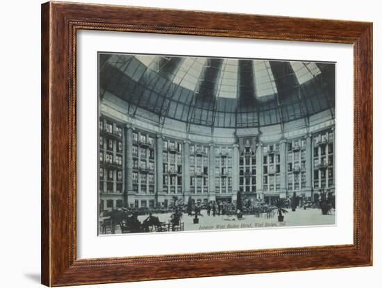 Interior, West Baden Hotel, Indiana-null-Framed Premium Giclee Print