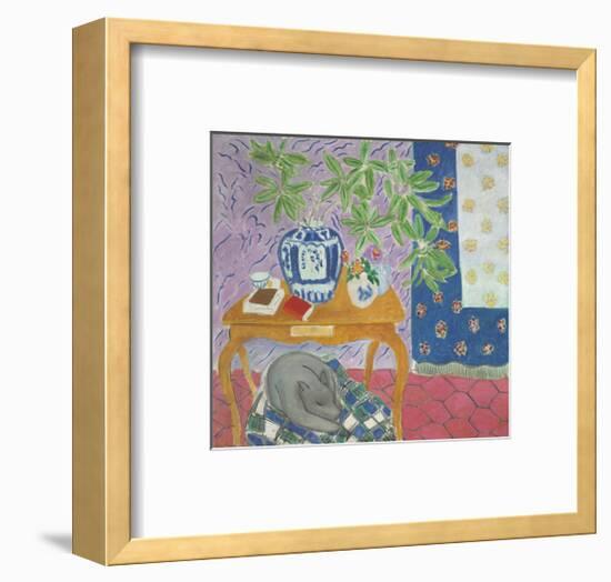 Interior with a Dog, 1934-Henri Matisse-Framed Art Print