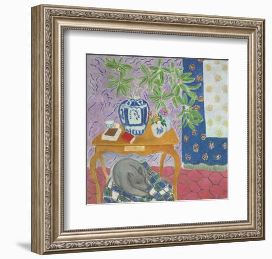 Interior with a Dog, 1934-Henri Matisse-Framed Art Print