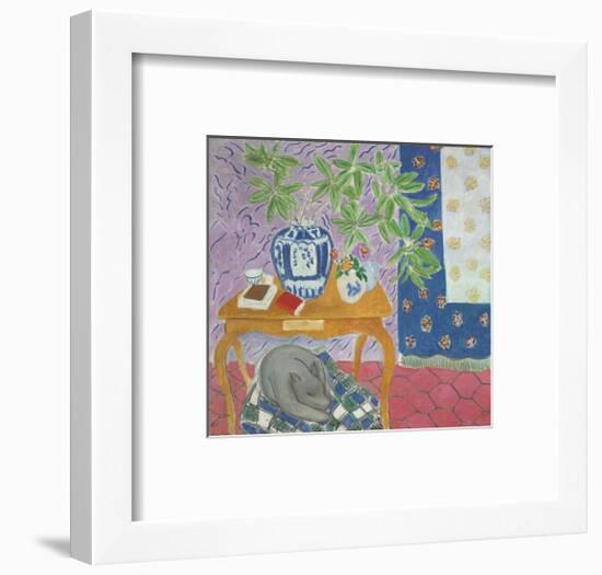 Interior with a Dog, 1934-Henri Matisse-Framed Art Print