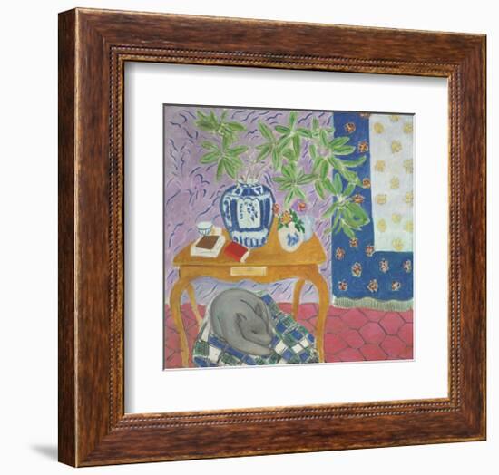 Interior with a Dog, 1934-Henri Matisse-Framed Art Print