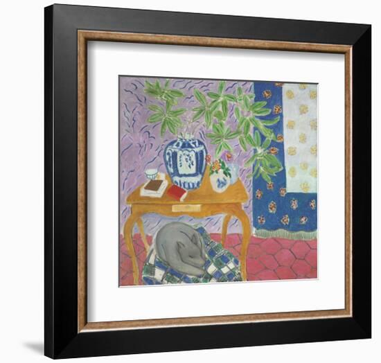 Interior with a Dog, 1934-Henri Matisse-Framed Art Print