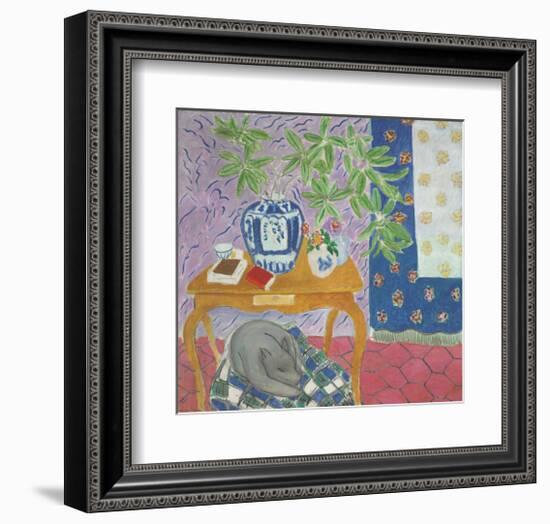 Interior with a Dog, 1934-Henri Matisse-Framed Art Print