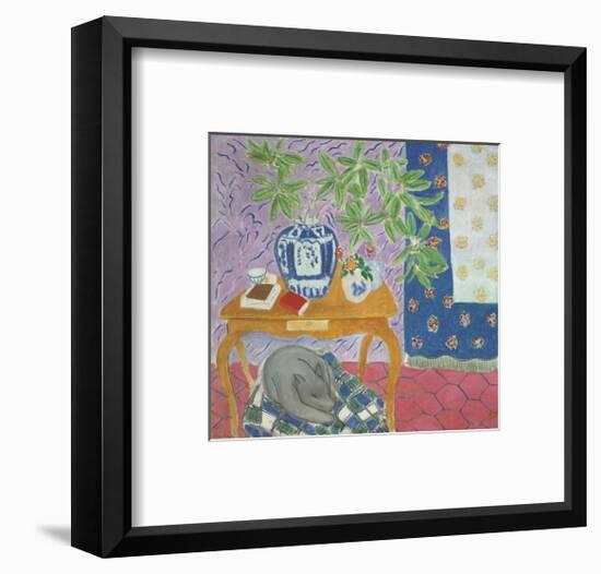 Interior with a Dog, 1934-Henri Matisse-Framed Art Print