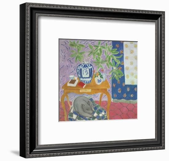 Interior with a Dog, 1934-Henri Matisse-Framed Art Print