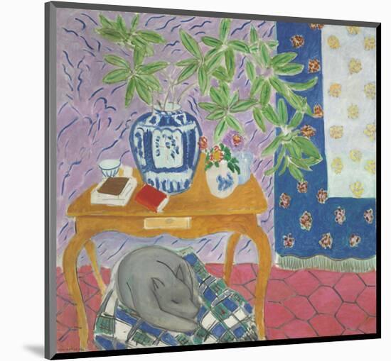 Interior with a Dog, 1934-Henri Matisse-Mounted Art Print