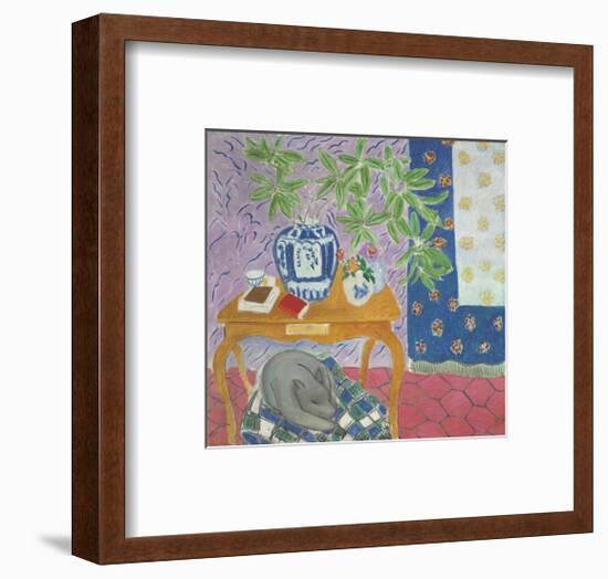 Interior with a Dog, 1934-Henri Matisse-Framed Art Print