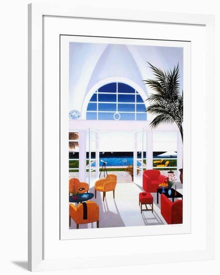 Interior With A Red Armchair-Fanch Ledan-Framed Giclee Print