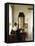 Interior with a Seated Woman by a Window-Carl Holsoe-Framed Premier Image Canvas