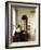 Interior with a Seated Woman by a Window-Carl Holsoe-Framed Giclee Print