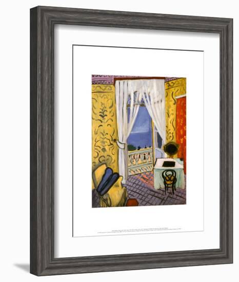 Interior with a Violin Case-Henri Matisse-Framed Art Print