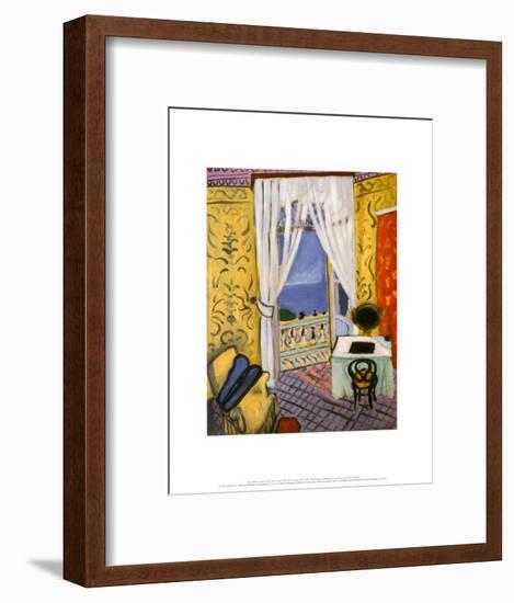 Interior with a Violin Case-Henri Matisse-Framed Art Print